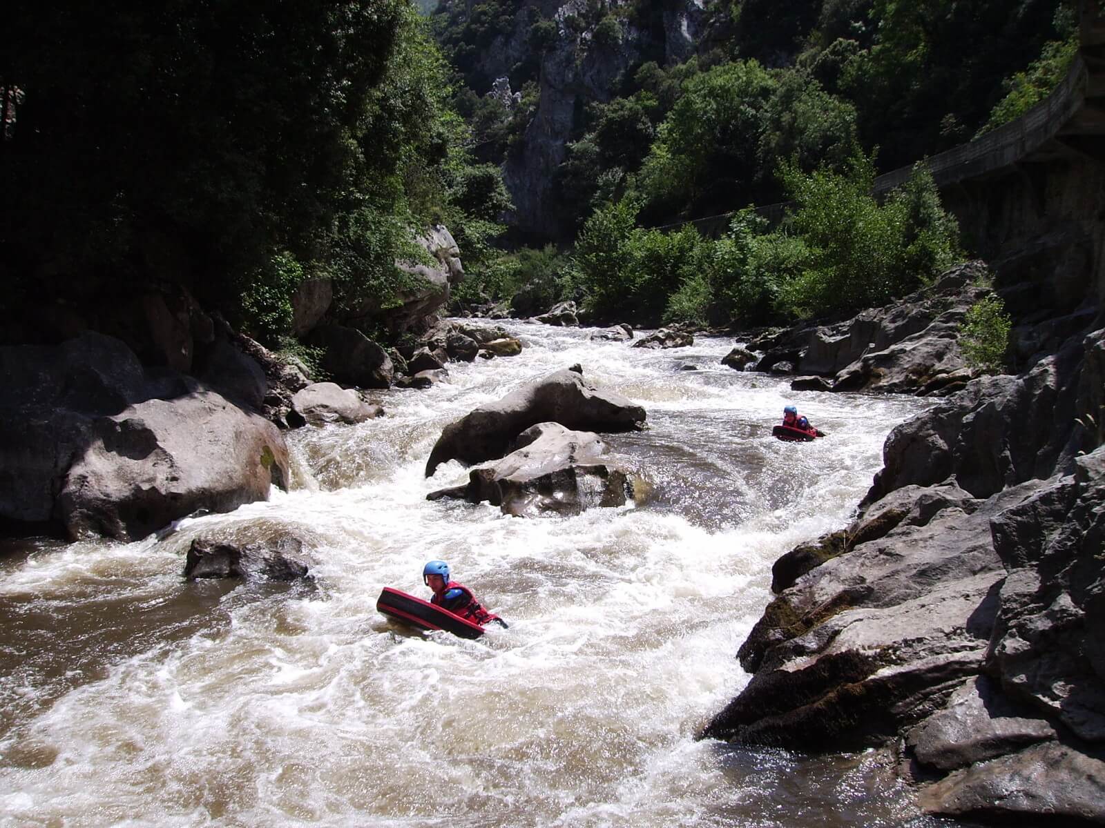 Hydrospeed nage en eaux vives dans l’Aude